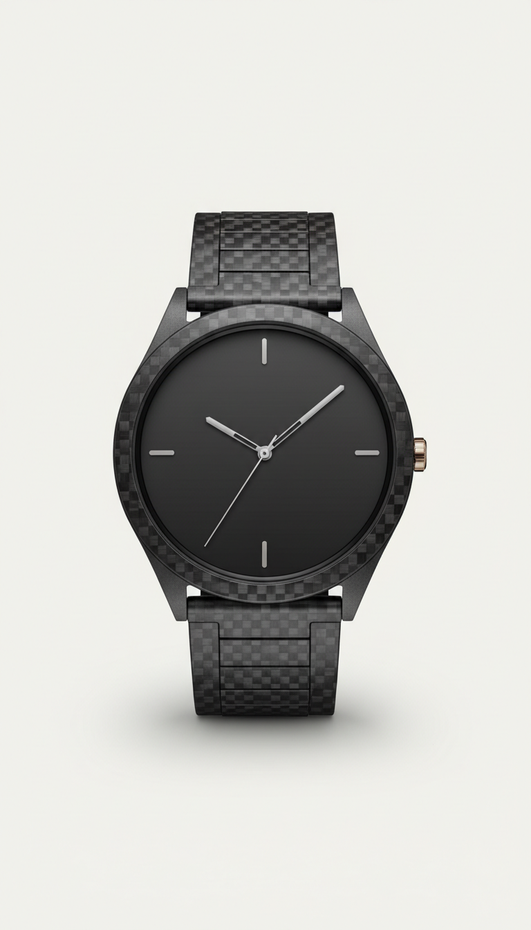 Carbon Fiber Smartwatch with Sapphire Glass
